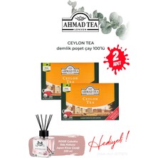 Ahmad Tea 2 Adet, 100’LÜ Ceylon Tea Demlik Poşet ve Oda Kokusu