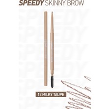 Peripera Ultra Ince Uçlu, Doğal Görünüm Veren Kaş Kalemi Perıpera Speedy Skinny Brow (12 Milky Taupe)