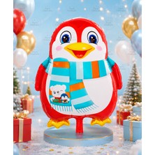 Parti Dükkanı Sevimli Penguen Folyo Balon 56 x 46,5 cm Helyum Uyumlu Büyük Boy Penguen Balon Doğum Günü Baby Shower Kış Temalı Parti Dekorasyonu