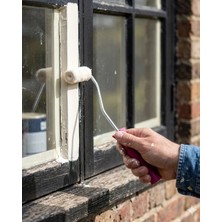 Belle Fusion Mey Ithalat® Mini Boya Rulo Seti 10 cm Boya Fırçası 6 Adet Yedek Rulo Hediyeli Boya Uygulama Aparatı