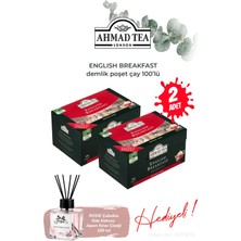 Ahmad Tea English Breakfast 100'LÜ Demlik Poşet 2 Paket ve Oda Kokusu