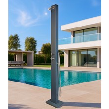 Efesteel Antrasit Havuz Duş Kolonu Yandan Bahçe Sulamalı