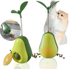 Belle Fusion Mey Ithalat® Avokado Şeklinde Kedi Naneli ve Mama Hazneli Kedi Oyuncağı