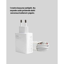Belle Fusion Mey Ithalat® 67 Watt Type C Turbo Şarj Seti