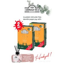Ahmad Tea Klasik Ceylon Tea 40'lı Demlik Poşet Çay 2 Paket ve Oda Kokusu