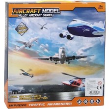 Belle Fusion Mey Ithalat® D003-4W Metal Uçak Helikopter