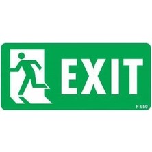 Aydogan's Exit Sol Uyarı Levhası 17,5X25 KOD:950