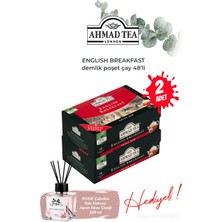 Ahmad Tea 2 Adet, 48'li English Breakfast Demlik Poşet ve Oda Kokusu