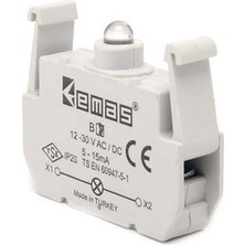 Emas B8 Yedek Led'li 12-30V Ac/dc Sarı Sinyal Blok