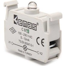 Emas Cby Yedek Led'li 100-230V Ac Yeşil Sinyal Blok