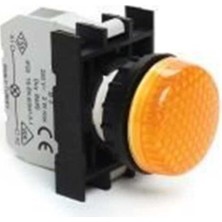 Emas B030XS B Serisi Plastik BA9S Duylu Sarı 22 mm Sinyal