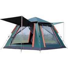 Belle Fusion Mey Ithalat® Otomatik Kamp Çadırı 240X210 cm Gölgelikli Kolay Kurulum Aile Çadırı
