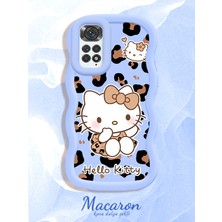 HONTINGA Redmi Note 11 Uyumlu Kılıf Düşüme Önleyici Basitlik Anti Düşme Kamera Koruyucu Basit Mavi Yumuşak Silikon Couple Telefon Kılıfı Kitty Desen K9-0313