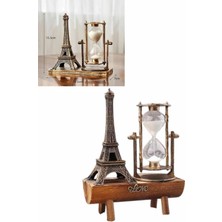 Urfakent Paris Eyfel Kulesi Hediyelik Eyfel Retro Kum Saati Dekoratif Eşya Yeni Nesil
