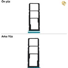 Arsking Samsung Galaxy A21 Sim Iç Yuvası Çiftli ile Uyumlu Mavi Çiftli Sim Yuvası Ikili Sim Tepsisi Çiftli Sim Aparatı Dual Sim Çekmecesi