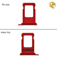 Arsking Iphone 11 Çiftli Sim Yuvası Ikili Sim Tepsisi Sim Aparatı Dual Sim Yeri Sim Tray Sim Çekmecesi 11 Uyumlu (Kırmızı) Çiftli Sim Yuvası Ikili Sim Tepsisi Çiftli Sim Aparatı Dual Sim Çekmecesi