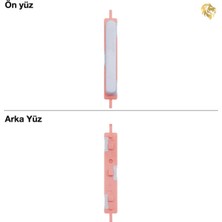 Arsking Samsung Galaxy A25 Tuş Takımı ile Uyumlu Fantezi Mavi Düğme Seti Tuş Takımı Buton Açma-Kapama Düğmesi