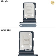Arsking Samsung Galaxy A37 Sim Iç Yuvası Çiftli ile Uyumlu Gri Çiftli Sim Yuvası Ikili Sim Tepsisi Çiftli Sim Aparatı Dual Sim Çekmecesi