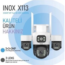 Inox X113 3+3+3 Mp 3 Lensli 3.6mm Wifi Ptz Kamera