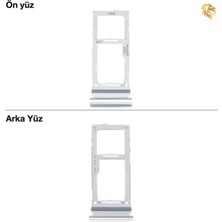 Arsking Samsung Galaxy A52 Sim Iç Yuvası Çiftli ile Uyumlu Beyaz Çiftli Sim Yuvası Ikili Sim Tepsisi Çiftli Sim Aparatı Dual Sim Çekmecesi