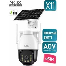 Inox X11 2mp 3.6mm 4g Esim Destekli Tek Lens Solar Kamera
