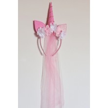 Liliza Accessories Unicorn Tüllü Çocuk Doğum Günü Taç