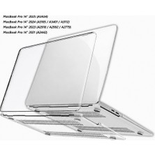 Alstrap Macbook Pro 14 Inç A2442 A2779 A2918 A2992 A3112 A3185 A3401 A3434  Uyumlu Şeffaf Koruyucu Kılıf Kapak
