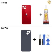 Arsking 14 Kırmızı Arka Kapak Arka Cam Batarya Kapağı Lazer Kesim Kapak Pil Kapağı + B-7000 Yapıştırıcı + Tamir Seti