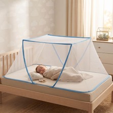 Meks Portatif Bebek ve Çocuk Sinek Koruyucu Cibinlik Tül (50X125 Cm) – Katlanabilir Beşik ve Yatak Tülü
