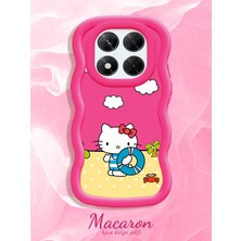 HONTINGA Xiaomi Redmi Note 14 Pro 4g Uyumlu Kılıf Düşüme Önleyici Basitlik Anti Düşme Kamera Koruyucu Basit Kırmızı Yumuşak Silikon Couple Telefon Kılıfı Kitty Desen K9-0311