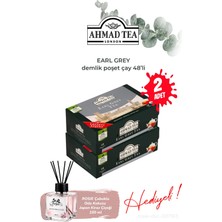 Ahmad Tea Earl Grey Demlik Poşet Çay 48’li 154 G 2 Paket ve Oda Kokusu