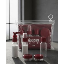 Belle Fusion Mey Ithalat® 5 Parça Seyahat Dolum Şişesi Seti Sızdırmaz Taşınabilir Kozmetik Kabı