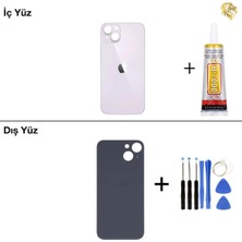 Arsking 14 Mor Arka Kapak Arka Cam Batarya Kapağı Lazer Kesim Kapak Pil Kapağı + B-7000 Yapıştırıcı + Tamir Seti
