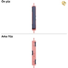 Arsking Samsung Galaxy A25 Tuş Takımı ile Uyumlu Siyah Düğme Seti Tuş Takımı Buton Açma-Kapama Düğmesi