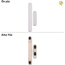 Arsking Samsung Galaxy A55 Tuş Takımı ile Uyumlu Mor Düğme Seti Tuş Takımı Buton Açma-Kapama Düğmesi