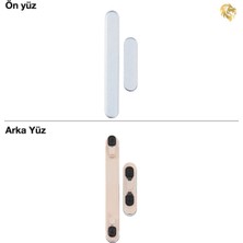 Arsking Samsung Galaxy A55 Tuş Takımı ile Uyumlu Mavi Düğme Seti Tuş Takımı Buton Açma-Kapama Düğmesi