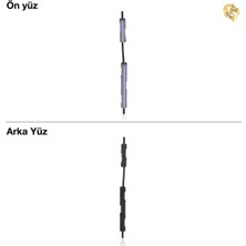 Arsking Samsung Galaxy A32 4g Tuş Takımı ile Uyumlu Mor Düğme Seti Tuş Takımı Buton Açma-Kapama Düğmesi
