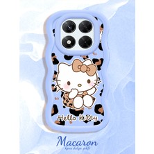 HONTINGA Xiaomi Redmi Note 14 Pro 4g Uyumlu Kılıf Düşüme Önleyici Basitlik Anti Düşme Kamera Koruyucu Basit Mavi Yumuşak Silikon Couple Telefon Kılıfı Kitty Desen K9-0313
