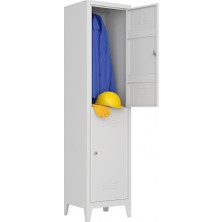 Ceasan 2 Kapılı Tek Ikili Personel Soyunma Dolabı 40X40X200 cm Çelik