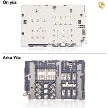 Arsking Samsung Galaxy A32 4g Sim Konnektörü Çift ile Uyumlu Anakart Sim Okuyucu Soketi Sim Kart Yuvası Lehim Parçası Sim Kart Okuyucu Konnektörü