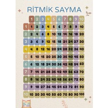 Ti Play Ritmik Sayma Eğitim Sınıf Panosu 50X70CM Bristrol Karton