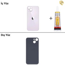 Arsking 14 Mor Arka Kapak Arka Cam Batarya Kapağı Lazer Kesim Kapak Pil Kapağı + B-7000 Yapıştırıcı