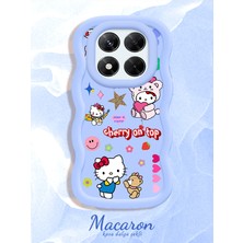 HONTINGA Xiaomi Redmi Note 14 Pro 4g Uyumlu Kılıf Düşüme Önleyici Basitlik Anti Düşme Kamera Koruyucu Basit Mavi Yumuşak Silikon Couple Telefon Kılıfı Kitty Desen K9-0315