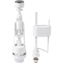 Belle Fusion Mey Ithalat® Basmalı Vitrifiye Rezervuar Iç Takımı Ayarlanabilir Sessiz Dolumlu Klozet Rezervuar Mekanizması