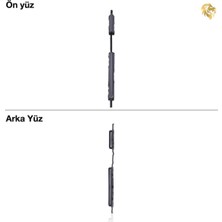Arsking Samsung Galaxy A32 4g Tuş Takımı ile Uyumlu Siyah Düğme Seti Tuş Takımı Buton Açma-Kapama Düğmesi
