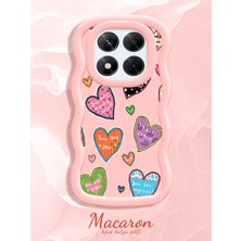 HONTINGA Xiaomi Redmi Note 14 Pro 4g Uyumlu Kılıf Düşüme Önleyici Basitlik Anti Düşme Kamera Koruyucu Basit Pembe Yumuşak Silikon Couple Telefon Kılıfı Kalp Desen K9-0316