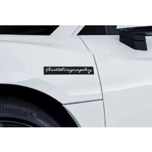 İdeal Aksesuar Range Rover Autobiography Çamurluk Sticker Metal 1 Adet Logo Aksesuar