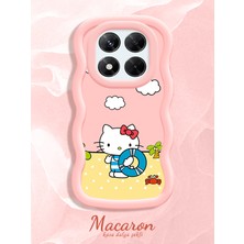 HONTINGA Xiaomi Redmi Note 14 Pro 4g Uyumlu Kılıf Düşüme Önleyici Basitlik Anti Düşme Kamera Koruyucu Basit Pembe Yumuşak Silikon Couple Telefon Kılıfı Kitty Desen K9-0311