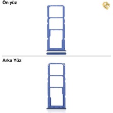 Arsking Samsung Galaxy A21S Sim Iç Yuvası Çiftli ile Uyumlu Mavi Çiftli Sim Yuvası Ikili Sim Tepsisi Çiftli Sim Aparatı Dual Sim Çekmecesi