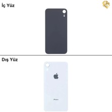 Arsking iPhone Xr Beyaz Renk Arka Kapak Arka Cam Batarya Kapağı Lazer Kesim Kapak Pil Kapağı